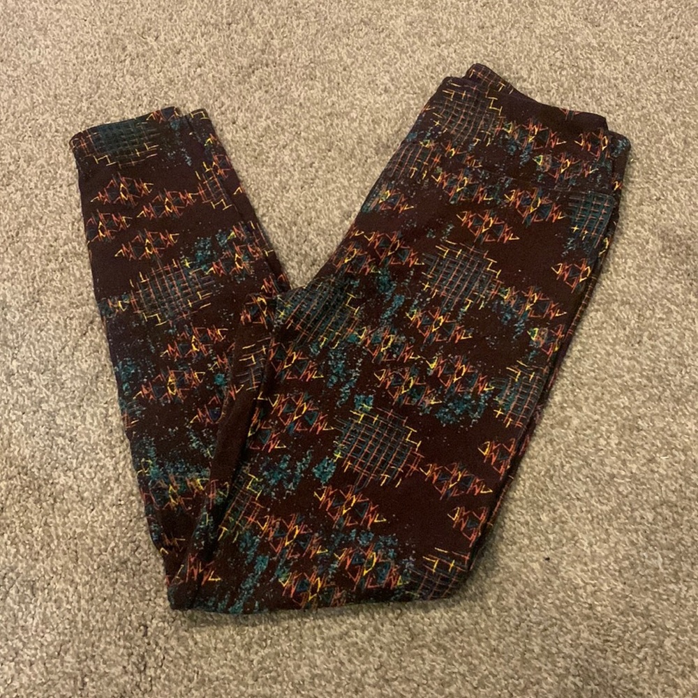 Lularoe girl’s one size fits most colorful leggings